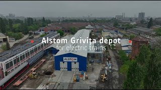 Alstom Grivita depot for electric trains [upl. by Farrica]