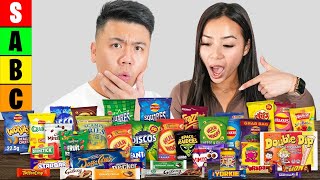 Australian Asians Trying BRITISH Snacks [upl. by Norha382]