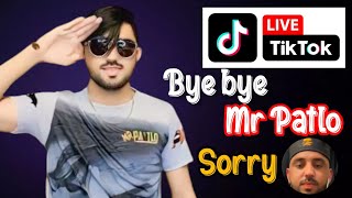 Bey Bey Mr Patlo  All Social Media Account Banned  Tik Tok Star Mr Patlo Left Tik Tok [upl. by Masson26]