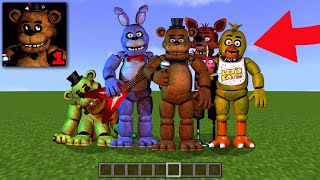 MOD FIVE NIGHTS AT FREDDYS Di Minecraft PE [upl. by Nylsej307]