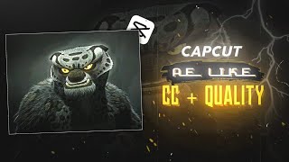 Ae Like CC  Quality Tutorial  Capcut Tutorial [upl. by Arocat]