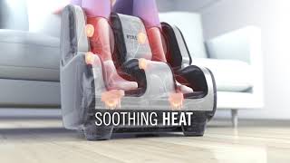 HoMedics® Therapist Select 20 Foot amp Calf Massager with Soothing Heat [upl. by Heuser822]