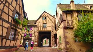 RIQUEWIHR ALSACE REGION FRANCE 🇫🇷 4K VIDEO [upl. by Yemerej]