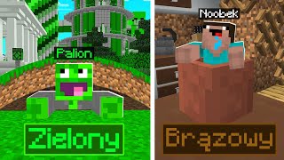 KOLOROWY CHOWANY w Minecraft 🟢🟤 [upl. by Atthia]