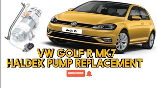 VW GOLF R MK7 HALDEX PUMP REPLACEMENT [upl. by Akinar291]