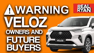 WARNING FOR TOYOTA VELOZ OWNERS IN THE PHILIPPINES [upl. by Gunning]