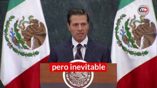 El gasolinazo es por el bien de la economía mexicana EPN [upl. by Ahsilahs]