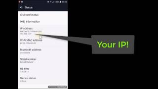 How to find your IP address on Android phone  Tutorial 2017 [upl. by Buffo]