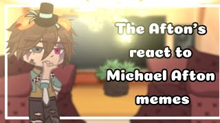 The Afton family react to Michael Afton videos  FNaF Gacha  Glammike AU [upl. by Nimra288]