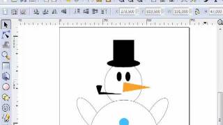 Come disegnare un semplice pupazzo di neve con Inkscape [upl. by Aspia]