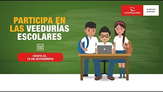 ¡Auditor Juvenil elige la veeduría escolar y participa [upl. by Oirrad]