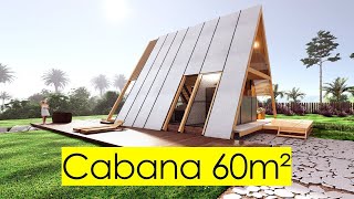 CABANA MODERNA AURORA  CHALÉ PARA AIRBNBRESORT [upl. by Aztin164]