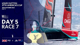 Louis Vuitton 37th Americas Cup Race 7  INEOS Britannia vs Emirates Team New Zealand  Full Replay [upl. by Quick965]