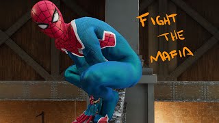 🔴 Defeating the Mafia on NY  Marvels SpiderMan DLC🕷🕸 14 spiderman dlc blackcat [upl. by Ahsinyd]