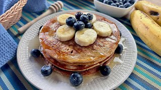 Tortitas Pancakes de Avena y Plátano [upl. by Acilgna]