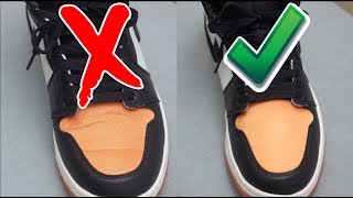 How To Remove Creases on Jordan 1 [upl. by Alywt853]