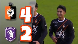 Highlight KMSK Deinze VS Beerschot  Debut Marselino Ferdinand [upl. by Orabel]