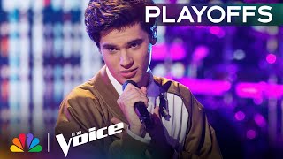 Tanner Massey Gives a Passionate Performance of Shontelles quotImpossiblequot  The Voice Playoffs  NBC [upl. by Kimura856]