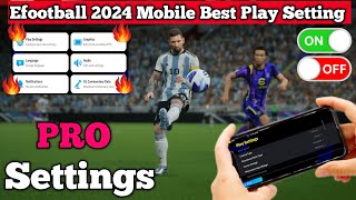 101 Best Play Settings In Efootball 2025 Mobile  Best Setting Efootball 2025 [upl. by Henrieta]