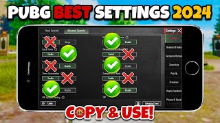 PUBG MOBILE SENSITIVITY amp SETTINGS 2024🔥 NEW VERSION ✅ [upl. by Onileba]