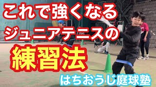 【テニス】ジュニアテニス選手の練習法 これで強くなる！！【はちおうじ庭球塾】 [upl. by Thom920]