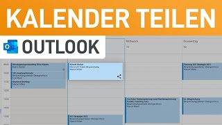 📅 Outlook Kalender freigeben Termine mit Kollegen amp Familie teilen [upl. by Lemay]