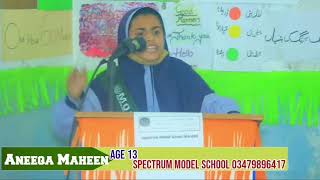 Aneeqa Maheen Speech [upl. by Sreip]