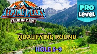 GOLF CLASH  ALPINE PEAKS TOURNAMENT PRO QUALIFYING ROUND HOLES 59⛳️ GURNBERG SLOPES COURSES⛳️ [upl. by Haissi]