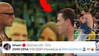 WWE REACT TO JOHN CENA RETURN TO WRESTLEMANIA XL  JOHN CENA REACTIONS [upl. by Kirrad]