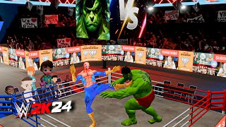 HULK VS SPIDERMAN  EPIC BATTLE WWE [upl. by Lipsey]