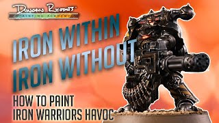 Iron within How to paint Warhammer 40000 Iron Warriors [upl. by Cart]