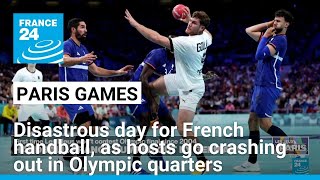 Disastrous day for French handball as hosts go crashing out in Olympic quarters • FRANCE 24 [upl. by Aihsema]