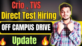 Crio Direct Test Hiring  OFF Campus Drive For 2025  2024  2023 Batch  Latest Freshers Job [upl. by Nino853]