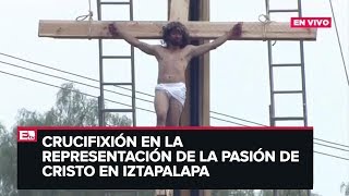 Pasión de Cristo en Iztapalapa Jesús muere crucificado [upl. by Oilla]