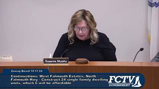 Falmouth Zoning Board of Appeals October 17 2024 [upl. by Lemuela]