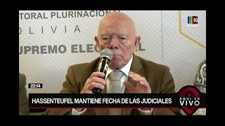 Hassenteufel mantiene fecha de las judiciales [upl. by Eaneg82]