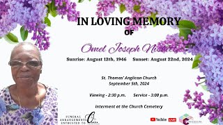 In Loving Memory of Omel JosephNisbett [upl. by Carnes]