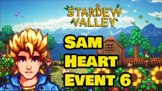 Sam Heart Event 6  Stardew Valley All Best Choice [upl. by Yeorgi]