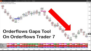 Orderflows Gaps Tool On Orderflows Trader 7 For NinjaTrader 8 [upl. by Htebarual]