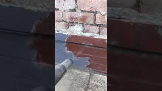 Sandblasting Paint Removal off brickwork satisfying relaxing to watch restoration diy [upl. by Fleck]