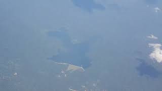 MalaysiaAirlines Flying Over Empangan Langat Dam Hulu Selangor exploreflight exploreselangor [upl. by Mairem168]