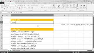 excel222  Filtr zaawansowany  kryterium ZAWIERA [upl. by Raimondo]