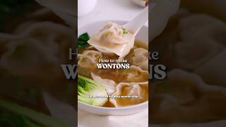 Easy Homemade Wontons 🥟 [upl. by Eniortna]