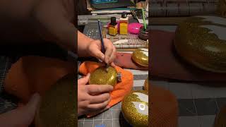 Hand painted Christmas ornaments using Alphanamel paint and Mack brushes alphanamel [upl. by Hars]