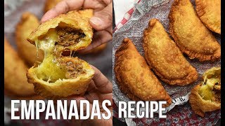 How to Make Cheesy Beef Empanadas Recipe [upl. by Labinnah]