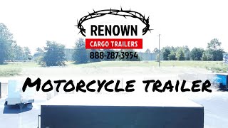 85X24 Enclosed Motorcycle Trailer for Bike Week  Fits 3 Motorcycles [upl. by Burger]