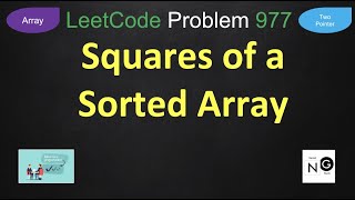 Squares of a Sorted Array  leetcode 977  Two Pointer [upl. by Vedette]