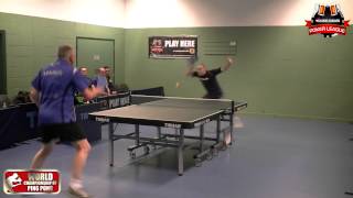 Sandpaper Ping Pong  Neale Vs Rushton Semi Final WCPP Qualifier August 2013 [upl. by Eejan]