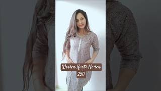 ❄️ Woolen Kurti under 250❄️winterfashion desifashion woolenkurti ethnicwear trendingonshorts [upl. by Hakkeber474]