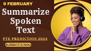 PTE Summarize Spoken TextFebruary 2024 Tips and Template [upl. by Pain]